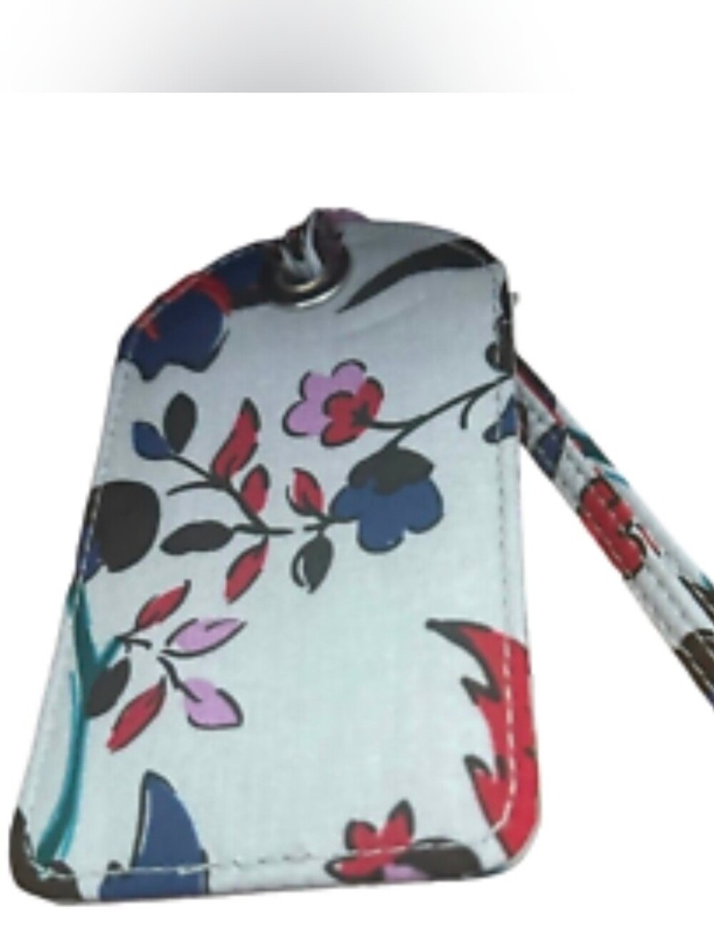 NWT Vera Bradley Zip ID Case & Wristlet Key Ring Floral Blue Multicolor - Picture 2 of 7